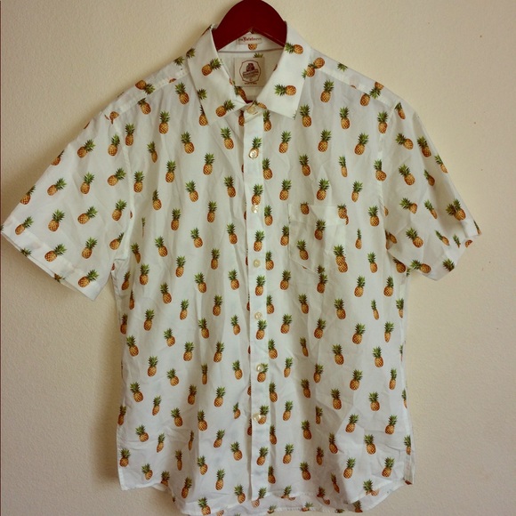 pineapple button down shirt